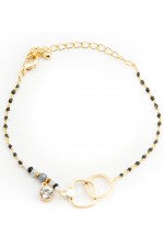Bracelet fin perlé